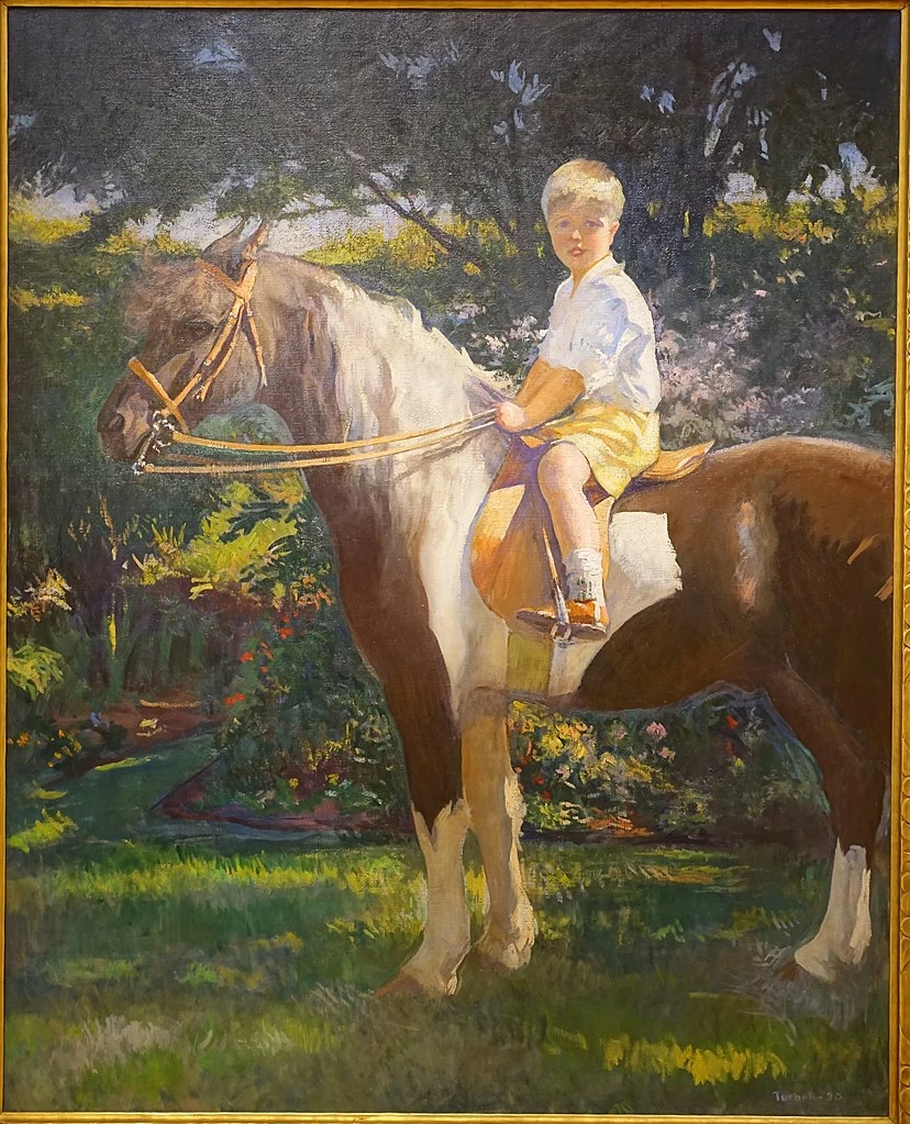 Edmund Tarbell - Il suo Pony Peanut, Peabody Essex Museum, Salem